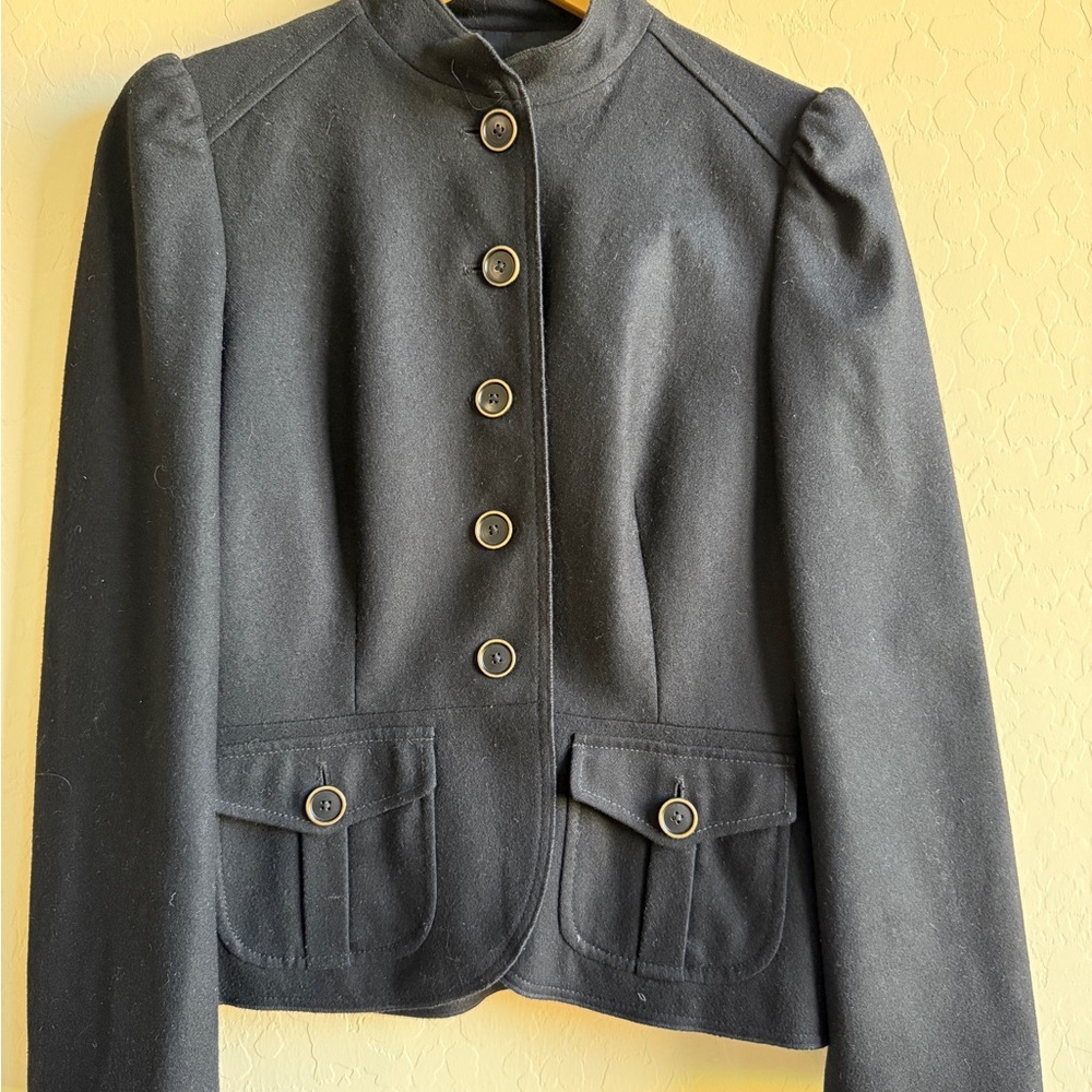 Banana Republic Black Wool Blazer Sz 8